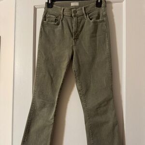 MOTHER Crop Step Fray Jeans Size 25